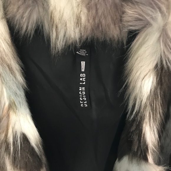 Faux Fur Chic Blue Gray Vest Ladies Medium Lord & Taylor - Picture 2 of 3